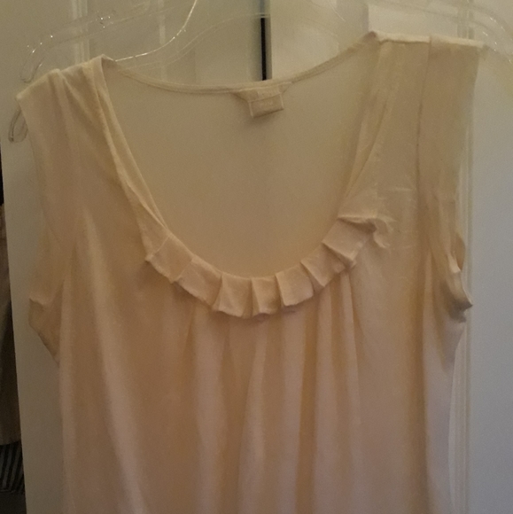Michael Kors cream top size medium petite - Picture 1 of 4